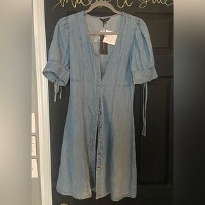 Light Blue Denim Mini Dress